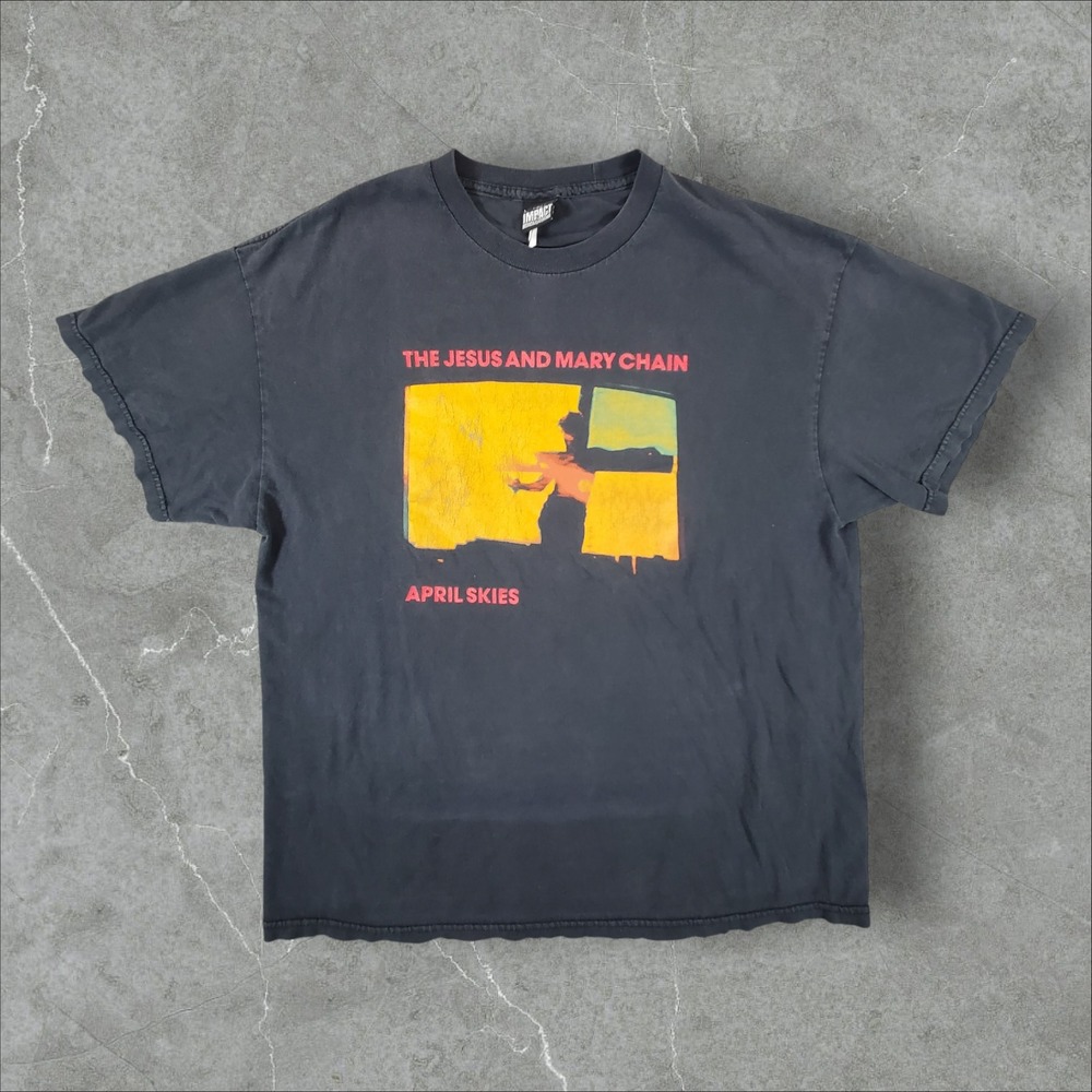 Vintage The Jesus and Mary Chain T-Shirt Men XL Black April Skies 90s Impact Tag